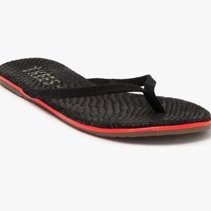 Tkees Black and Red Flip Flops